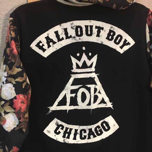Jackets & Blazers - FALLOUT BOY Hooded Letterman Jacket - Large